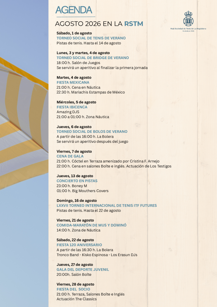 Agenda agosto