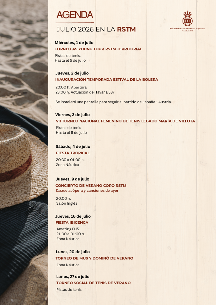 Agenda julio