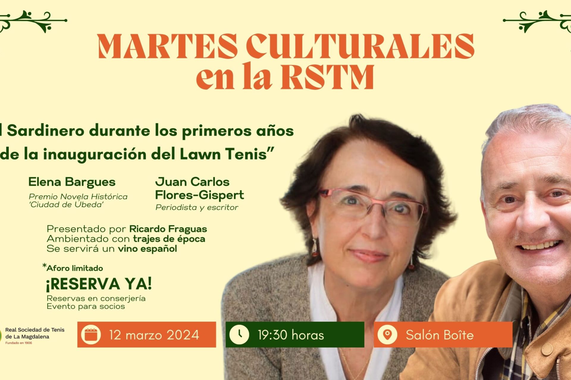 ♔ Aviso importante. Martes Culturales