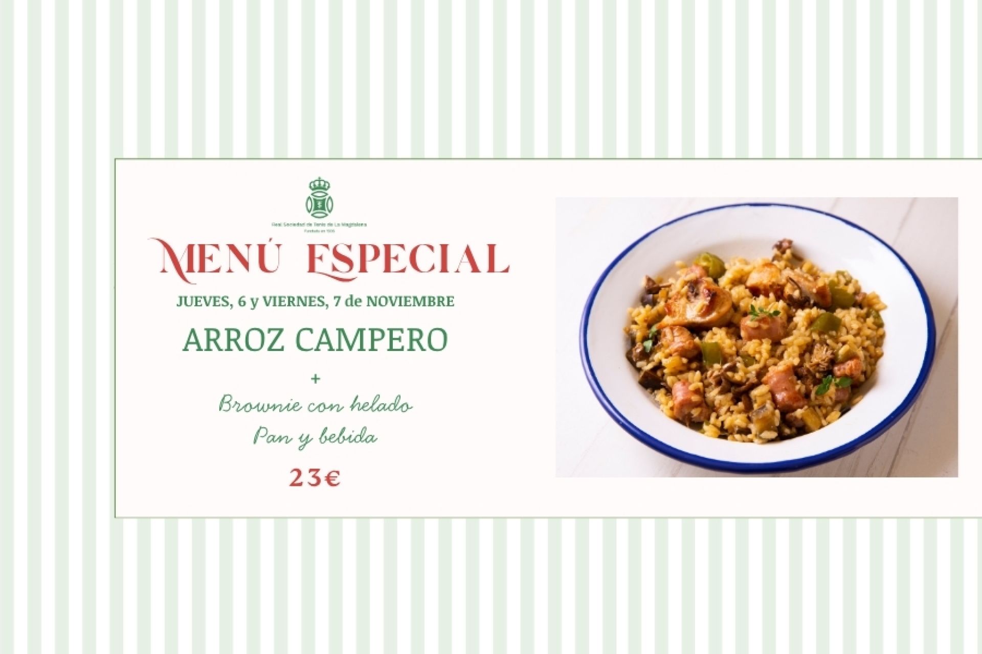 ♔ Menú Especial. Arroz campero